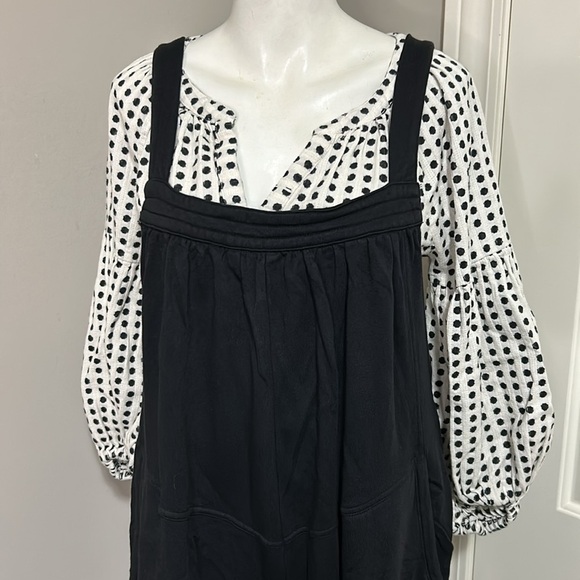 Revolve x Bobi Los Angleles Quilted Overall Romper Black Sleeveless Sz XL NEW - Picture 3 of 12